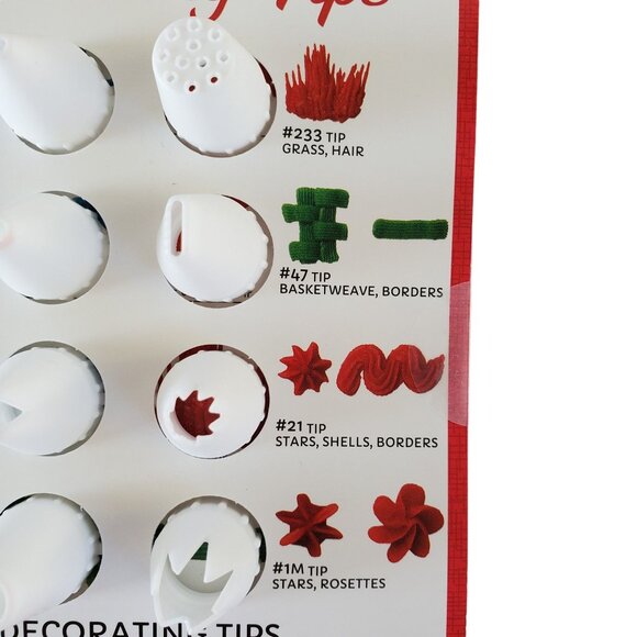 Betty Crocker Decorating Tips Set Of 8 For Icing & Cake Design - Picture 4 of 4